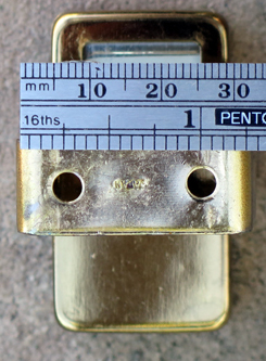 PIVOTING BRASS DESK CALLENDAR FOR FOUNTAIN PEN DESK BASE. Japanese made.